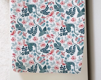 Nursery Bedding - Floral Dragons
