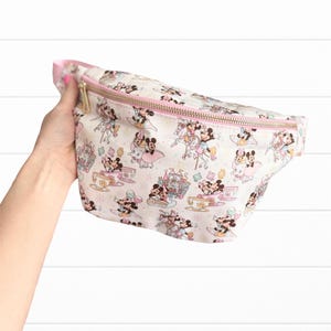 Jumbo Fanny Pack; Disney Teacups, Disney, Nylon, Disneyland Accessory, Belt Bag, Magic Kingdom