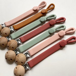 Silicone Personalized Pacifier Clip
