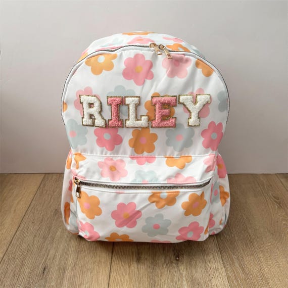 Kids Pink and Yellow Backpack with Floral Design Amazon.com | mibasies Kids Backpack for Girls: Girls  main image 2