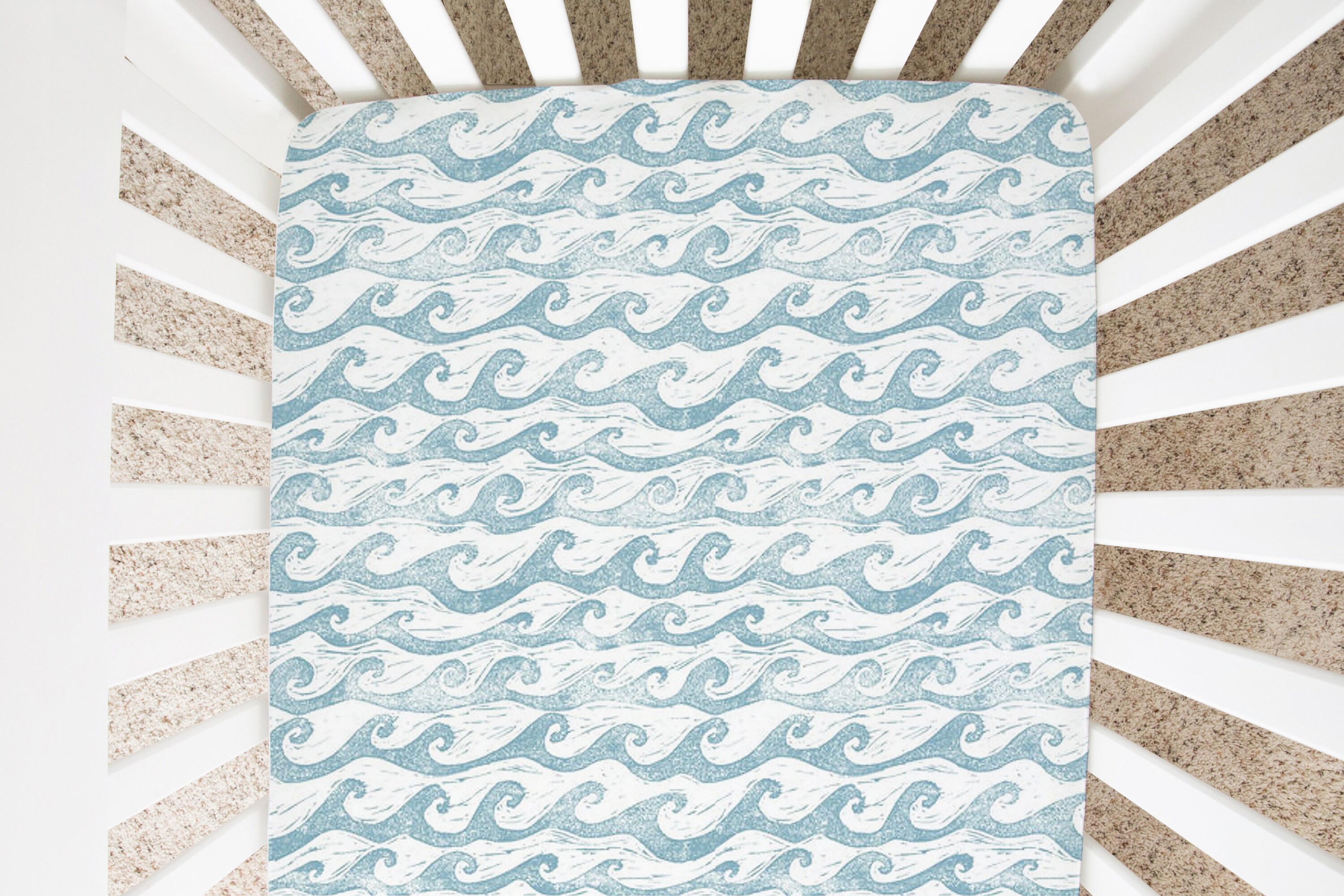 Nursery Bedding - Waves, All Colors - Etsy