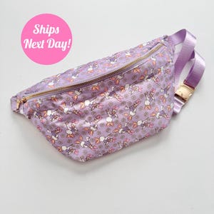 Extra Large Fanny Pack; Disney Character Icon, Nylon, Disneyland Accessory, Princess, Belt Bag, Magic Kingdom, Jumbo