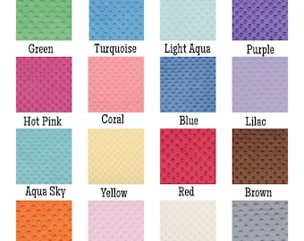 minky dot crib sheet