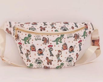 Jumbo Fanny Pack; Toy Story, Disney, Nylon, Disneyland Accessory, Belt Bag, Magic Kingdom