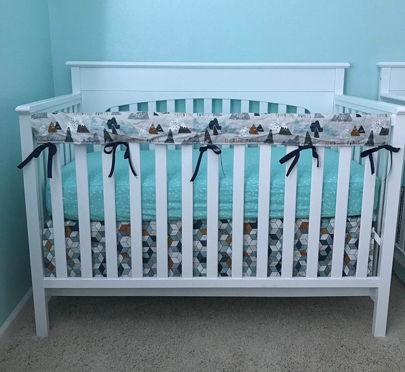 Nursery Bedding Set Max's Mountains Adventure Forest Etsy