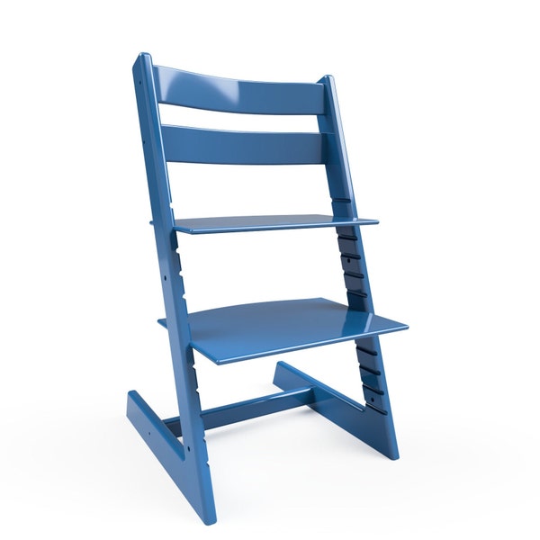 Chaise haute inspirée de Tripp Trapp Dessin de construction à faire soi-même - Conception conforme aux dimensions + Compatible CNC