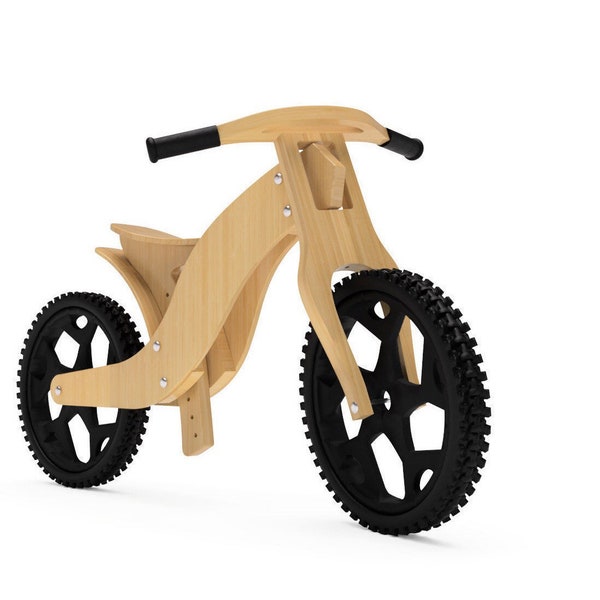 Build Your Own Wooden Walking Bike/Balance Bike - A Simple and Unique DIY Project for Parents and Grandparents.