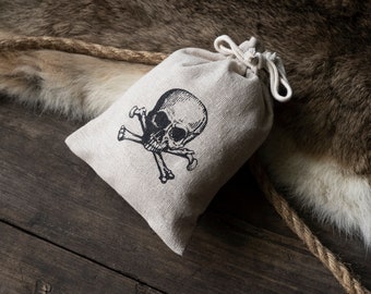 Borsa con coulisse Skull and Bones Poison - Borsa pirata Jolly Roger Death Flag