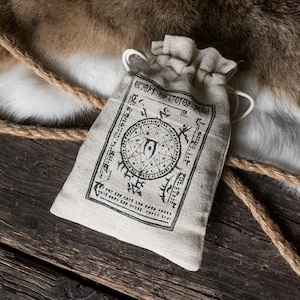 Daedra Related Drawstring Bag - Elder Scrolls Oblivion & Skyrim Inspired Ingredient Storage