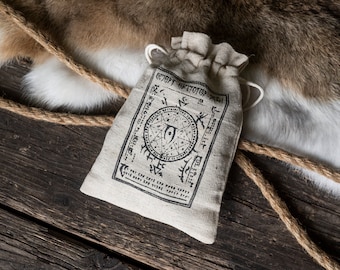 Daedra Related Drawstring Bag - Elder Scrolls Oblivion & Skyrim Inspired Ingredients Storage