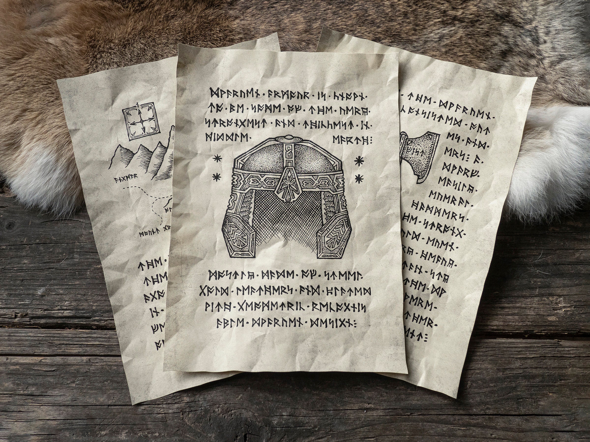 3 Dwarven Armory Scrolls - Scrolls from the Realm of Tolkien