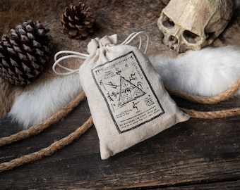 Borsa con coulisse correlata a Daedra - Conservazione degli ingredienti ispirata a Elder Scrolls Oblivion e Skyrim