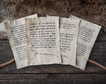 4 pagine ispirate a Dwarven Moria su A5 - Pergamene dal Regno di Tolkien
