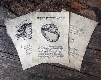 3 pagine ispirate alla Terra di Mezzo - Pergamene dal regno di Tolkien