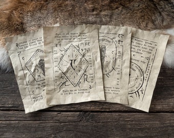 4 Pagine correlate ai Daedra set II - Pergamene ispirate a Elder Scrolls Oblivion e Skyrim