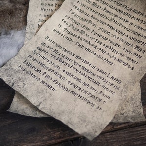 3 Dwarven Runic Pages - Scrolls From the Realm of Tolkien - Etsy