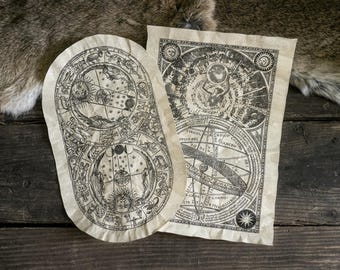 2 Exploration of the Astronomy Scrolls - Foldable Celestial Solar Zodiac Astrology Maps