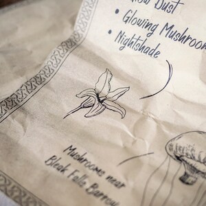 3 Skyrim Magic Alchemy Inspired Scrolls - Destruction, Restoration and fortify Magicka image 4