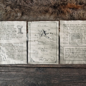 Los 3 Pergaminos Enanos de Erebor - Pergaminos del Reino de Tolkien