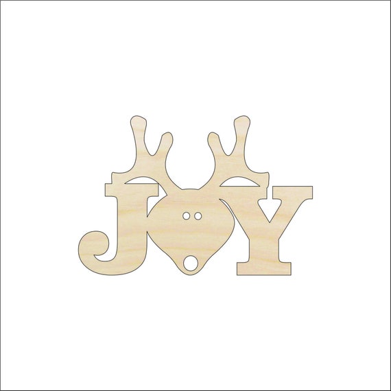 Word Joy - Laser Cut Out Unfinished Wood Craft Shape XMS46 Word Joy - Laser Cut Out Unfinished Wood Craft Shape XMS46