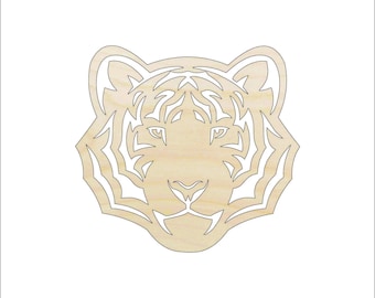 Cat Tiger - Laser Cut Out Unfinished Wood Craft Shape CAT193 Cat Tiger - Laser Cut Out Unfinished Wood Craft Shape CAT193