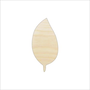 Leaf - Laser Cut Out Unfinished Wood Craft Shape LEF29 Leaf - Laser Cut Out Unfinished Wood Craft Shape LEF29