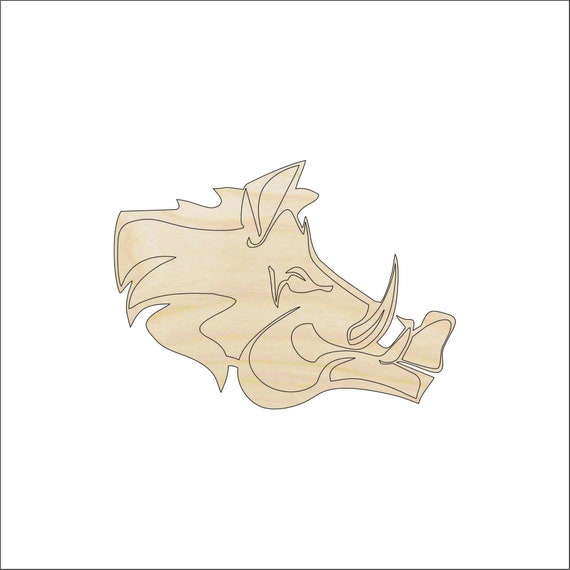 Pig - Laser Cut Out Unfinished Wood Craft Shape PIG16 Pig - Laser Cut Out Unfinished Wood Craft Shape PIG16