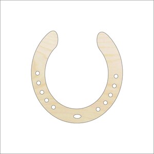 Horseshoe - Laser Cut Out Unfinished Wood Craft Shape HRS45 Horseshoe - Laser Cut Out Unfinished Wood Craft Shape HRS45