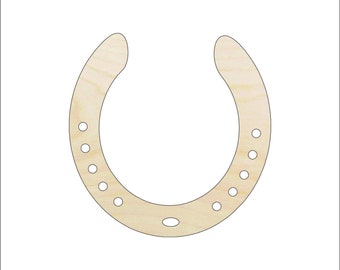 Horseshoe - Laser Cut Out Unfinished Wood Craft Shape HRS45 Horseshoe - Laser Cut Out Unfinished Wood Craft Shape HRS45