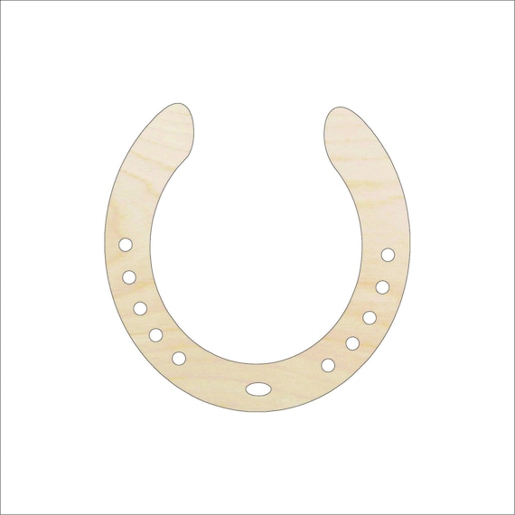Horseshoe - Laser Cut Out Unfinished Wood Craft Shape HRS45 Horseshoe - Laser Cut Out Unfinished Wood Craft Shape HRS45