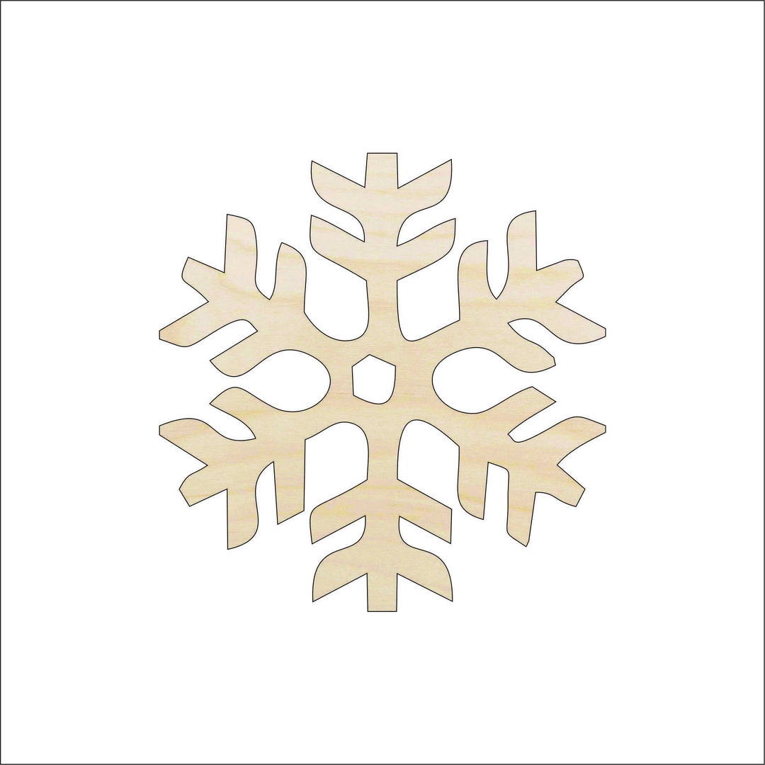 Snowflake - Laser Cut Out Unfinished Wood Craft Shape SNW44 Snowflake - Laser Cut Out Unfinished Wood Craft Shape SNW44