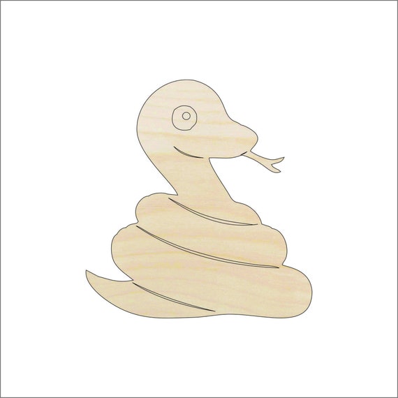 Snake - Laser Cut Out Unfinished Wood Craft Shape REP5 Snake - Laser Cut Out Unfinished Wood Craft Shape REP5