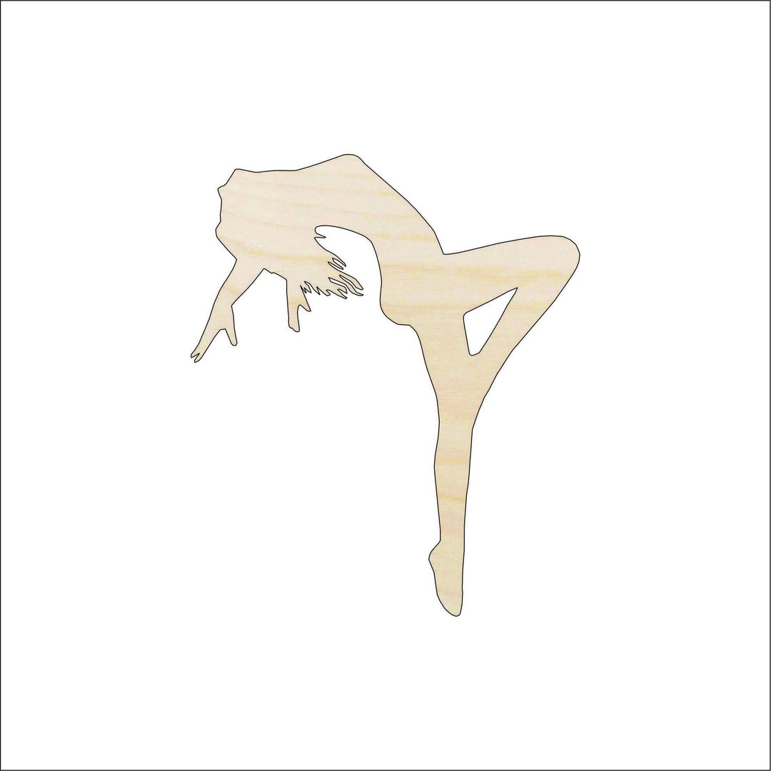 Dancer - Laser Cut Out Unfinished Wood Craft Shape SPT326 Dancer - Laser Cut Out Unfinished Wood Craft Shape SPT326