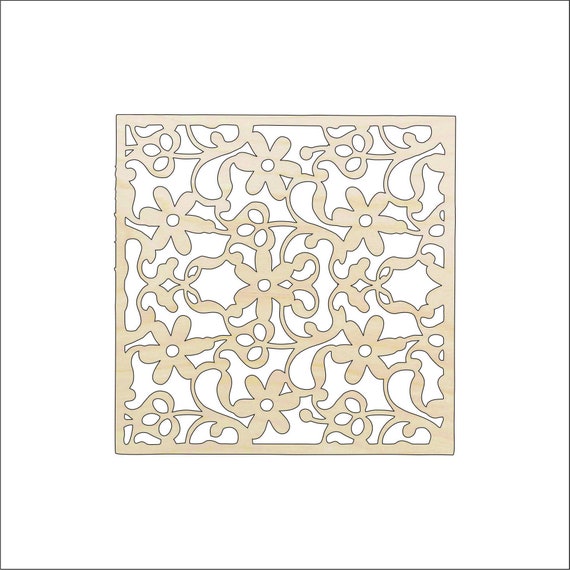 25 Unfinished Laser Cut Wood Squares 3 inch wood square Holiday Craft  supplies