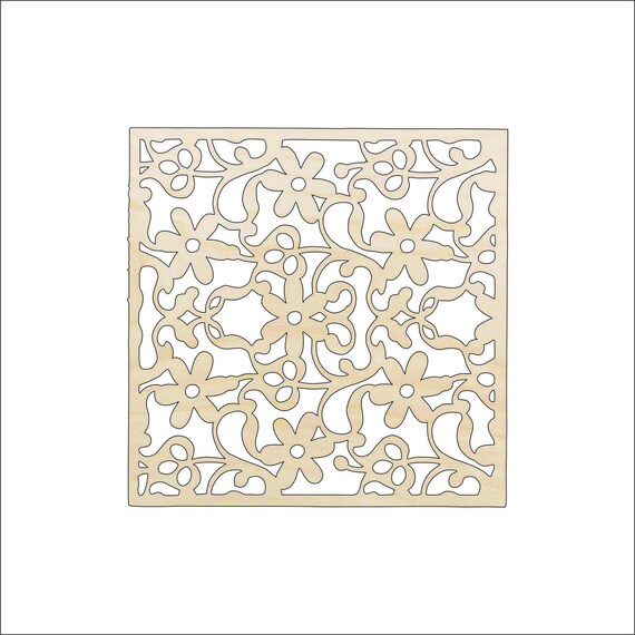 Design Flower - Laser Cut Out Unfinished Wood Craft Shape CSTR10 Design Flower - Laser Cut Out Unfinished Wood Craft Shape CSTR10