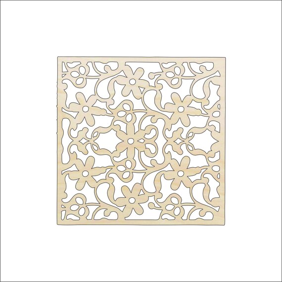 25 Unfinished Laser Cut Wood Squares 3 inch wood square Holiday Craft  supplies