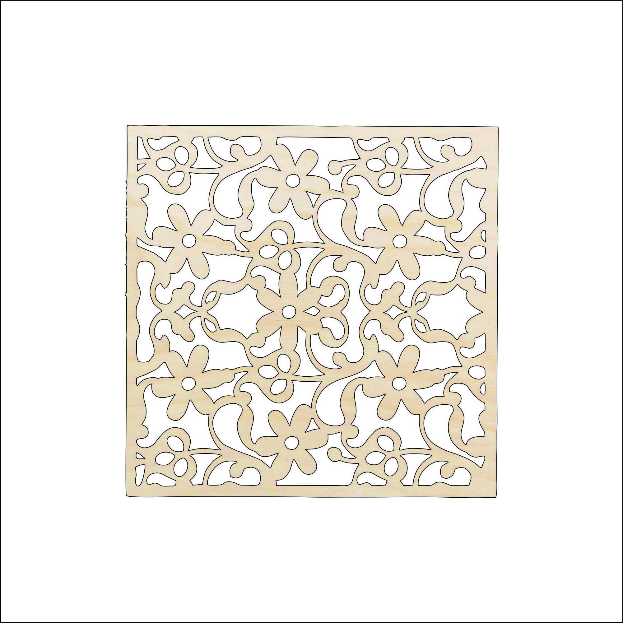 Design Flower - Laser Cut Out Unfinished Wood Craft Shape CSTR12 Design Flower - Laser Cut Out Unfinished Wood Craft Shape CSTR12