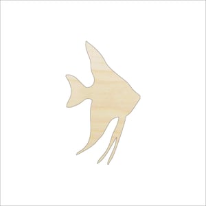 Fish Angelfish - Laser Cut Out Unfinished Wood Craft Shape FSH27 Fish Angelfish - Laser Cut Out Unfinished Wood Craft Shape FSH27