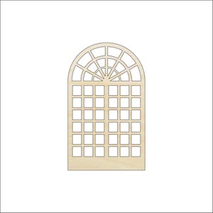 Window - Laser Cut Out Unfinished Wood Craft Shape BLD87 Window - Laser Cut Out Unfinished Wood Craft Shape BLD87