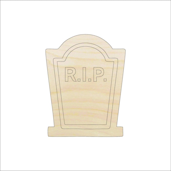 Tombstone - Laser Cut Out Unfinished Wood Craft Shape FAL254 Tombstone - Laser Cut Out Unfinished Wood Craft Shape FAL254