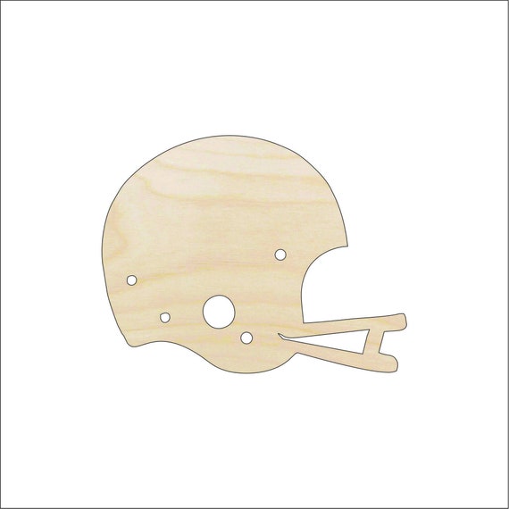 Sport Football Helmet - Laser Cut Out Unfinished Wood Craft Shape SPT58 Sport Football Helmet - Laser Cut Out Unfinished Wood Craft Shape SPT58