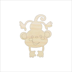 Ape Monkey - Laser Cut Out Unfinished Wood Craft Shape APE13 Ape Monkey - Laser Cut Out Unfinished Wood Craft Shape APE13