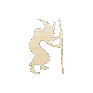 Witch - Laser Cut Out Unfinished Wood Craft Shape FAL149 Witch - Laser Cut Out Unfinished Wood Craft Shape FAL149