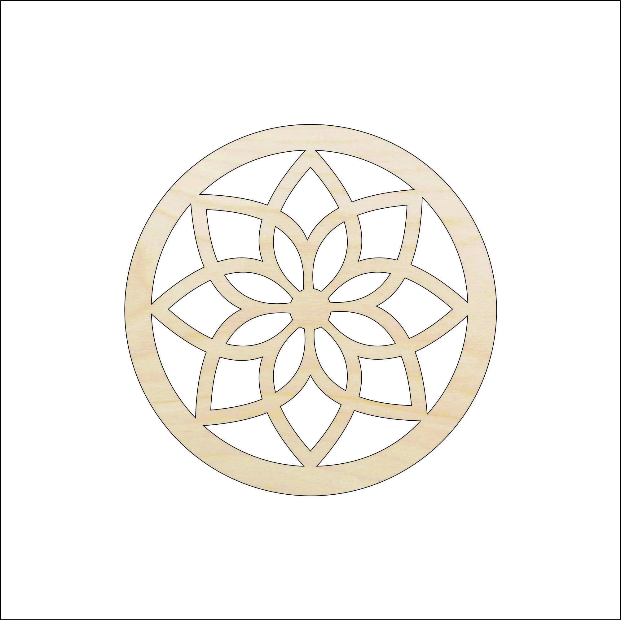 Design - Laser Cut Out Unfinished Wood Craft Shape DSN152 Design - Laser Cut Out Unfinished Wood Craft Shape DSN152