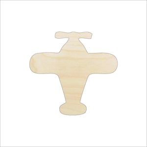 Airplane - Laser Cut Out Unfinished Wood Shape Craft Supply PLN9