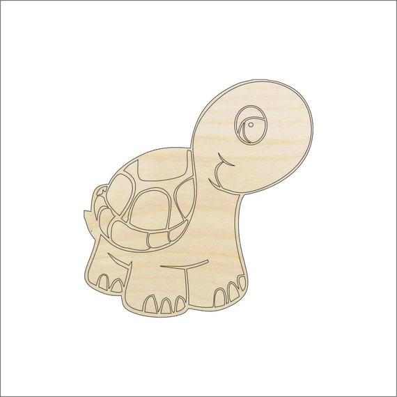 Turtle Tortoise - Laser Cut Out Unfinished Wood Craft Shape REP14 Turtle Tortoise - Laser Cut Out Unfinished Wood Craft Shape REP14