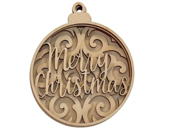 3D Ornament Nativity 4 Pieces Laser Cut Out Unfinished ORN5 3D Ornament Nativity 4 Pieces Laser Cut Out Unfinished ORN5