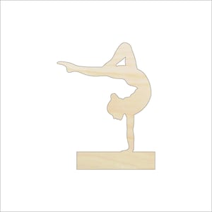 Sport Gymnastics - Laser Cut Out Unfinished Wood Craft Shape SPT267 Sport Gymnastics - Laser Cut Out Unfinished Wood Craft Shape SPT267