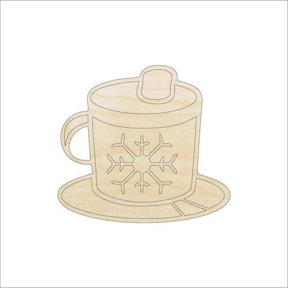 Drink Cocoa - Laser Cut Out Unfinished Wood Craft Shape FOD199 Drink Cocoa - Laser Cut Out Unfinished Wood Craft Shape FOD199