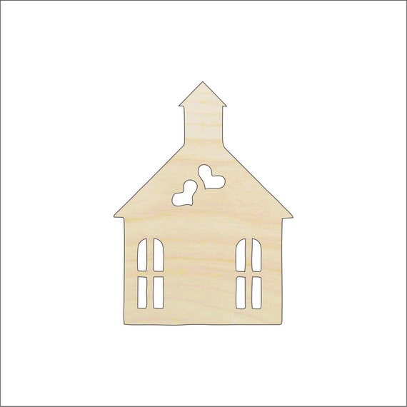 Building Church - Laser Cut Out Unfinished Wood Craft Shape WDG16 Building Church - Laser Cut Out Unfinished Wood Craft Shape WDG16